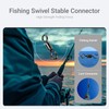 AMSYPORTS High Strength Fishing Swivel Connector Saltwater Freshwater Barrel Swivels