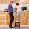 YINMIT Step Stools for Adults and Kids, Wooden Small Step