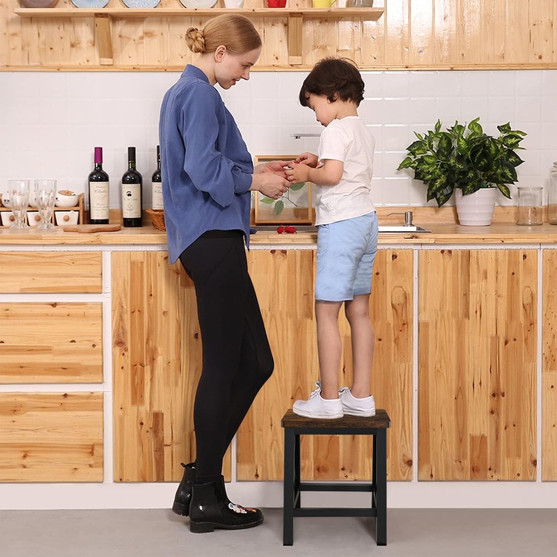 YINMIT Step Stools for Adults and Kids, Wooden Small Step