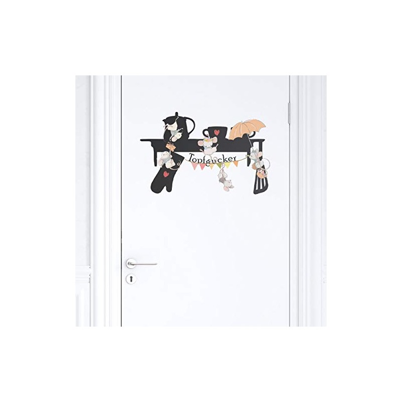 Wall Sticker Kitchen Sticker Decoration Kitchen Mice Mouse Pot Gazer