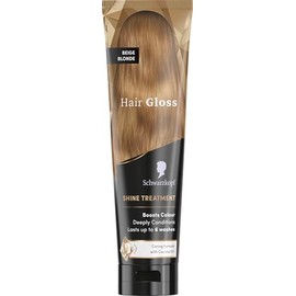 Schwarzkopf - Hair Gloss Hair Colour - Shine Care - Colour Restoration - Detangles Instantly - Temporary Hair Colour - Nourishing Coconut Oil - Beige Blonde - 150ml