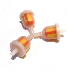 3 x petrol filter / fuel filter set e.g. for Baotian Kymco Hyosung Jinlun Rex RS Yiben Yiying Benzhou YY50QT QM50QT LB50QT Jinan Qingqi Peugeot V-CLIC Sachs Znen China Scooter Quad ATV