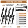 Hiboom 4 Pack Carpenter Pencils with 36 Refills (Red, Black,