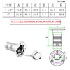 1 Pack Marine Hardware 316 Stainless Steel 1.5"( 38mm )Deck