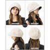 Loo&c Women's Large Size Hat, Cotton, Linen, Atre Casket, Wide