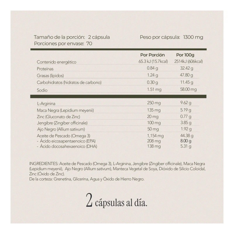 Maca Negra | Suplemento Para Hombres | 140 Softgels |