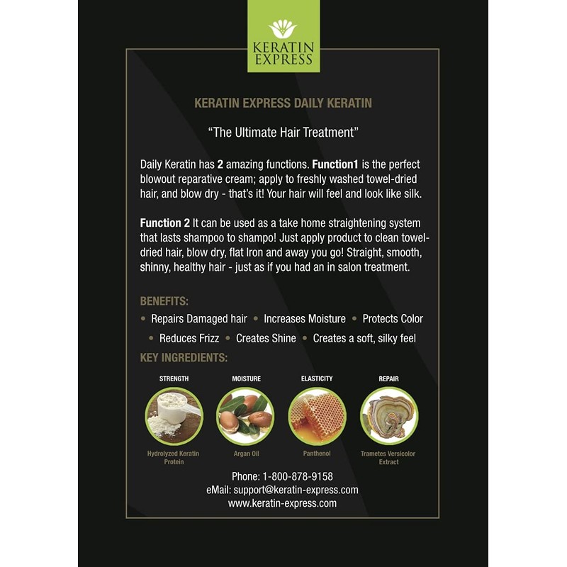Keratin Express Daily Keratin 2ea -3oz DuoPack Fast Blowout- Frizz