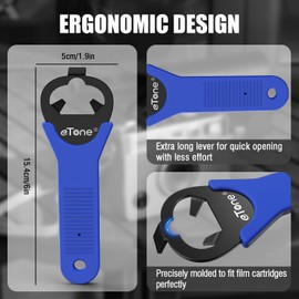 eTone 35mm Film Cassette Opener, 135, Color, Darkroom Developing Tool, Blue