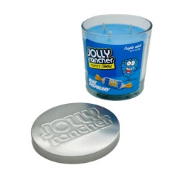 Jolly Rancher 14 oz Scented Candle- JollyRancher- Blue Raspberry Scented Candle- 3 Wick Candle