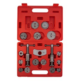 SUNEX TOOLS 3930 18-Piece Master Disc Brake Caliper Tool Set and Wind Back Kit, Compressor, Spreader Tool Set for Brake Pad Replacement with Magnetic Thrust Bolts