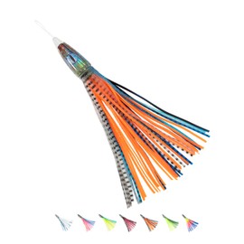 BLUEWING Big Game Trolling Lure 12in Wave Striker Fishing Saltwater with Mono Fish Line for Marlin Tuna Mahi Wahoo C5