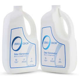Zero Odor - Multi-Purpose Strong Odor Eliminator for Home, Office, Car, Bathroom, Hotel, Room Deodorizer, and Odor Neutralizer 64oz Refill, 2-Pack