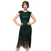 SWEETV Women's 1920s Flapper Dresses Great Gatsby Dress Sequin Fringed