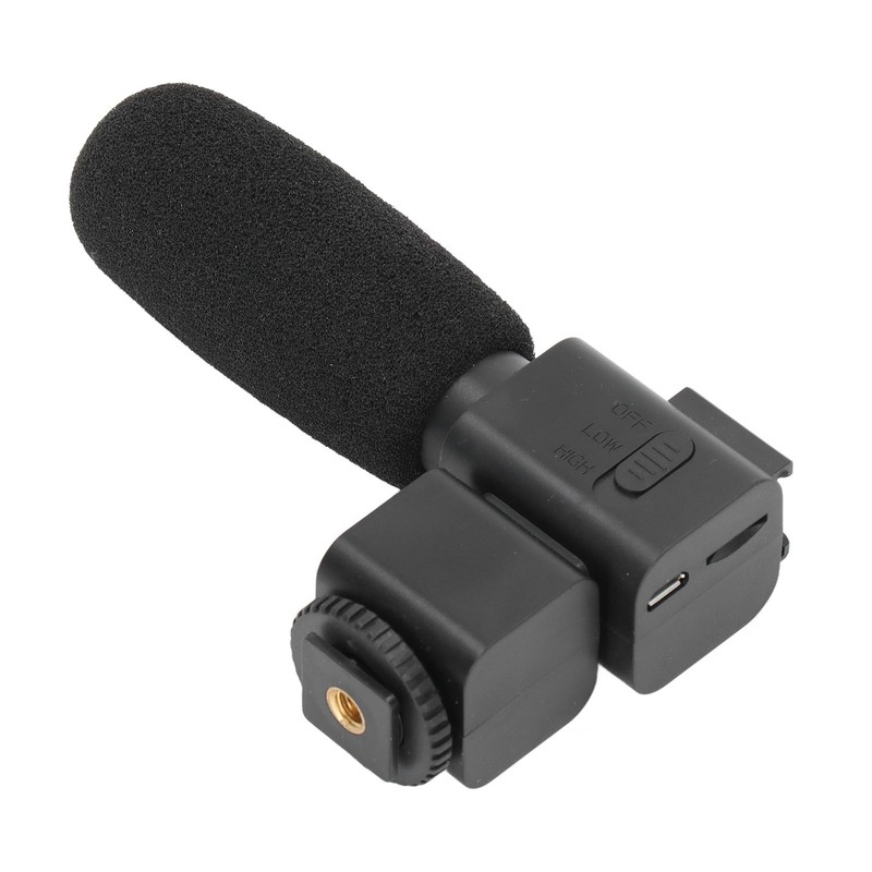 Video Recording Microphone Wide Range Frequency Shock Absorbing Stereo Interview