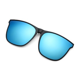 YAMEIZE Polarized Clip-on Sunglasses - Flip Up Sunglasses UV400 Protection Glasses for Women Men Driving Travelling Fishing