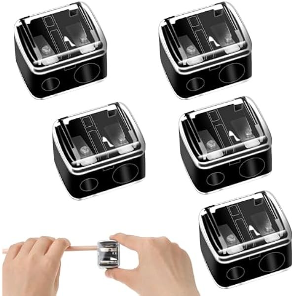 5 Pcs Cosmetic Pencil Sharpener, Eyeliner Sharpener Makeup Sharpener Small
