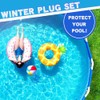 Juego de 2 Tapones de Invierno para Piscinas Intex y