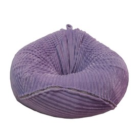 Bestenrose No Filling Bean Bag Chair for Kids and Adults Only Cover for Sofa Stuffed Animals (Purple, XL)