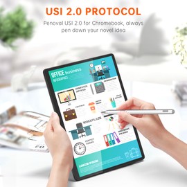 Uogic USI 2.0 Stylus Pen with Tail Eraser, Rechargeable for Fire Max 11 & Fire HD 10 (2023 Release)