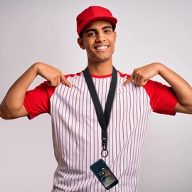 Molain Wrist and Neck Lanyards, Keychain Lanyard Wristlet Strap with Fixed Buckle 2 Pieces