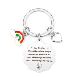 Sister Keyring, Sister Gift, Sister Gifts from Sister, Gifts for Sister, Sister Christmas Gifts, Sister in Law Gifts, Sister Birthday Gifts, Unbiological Sister Gifts, Sister Keyring from Sister