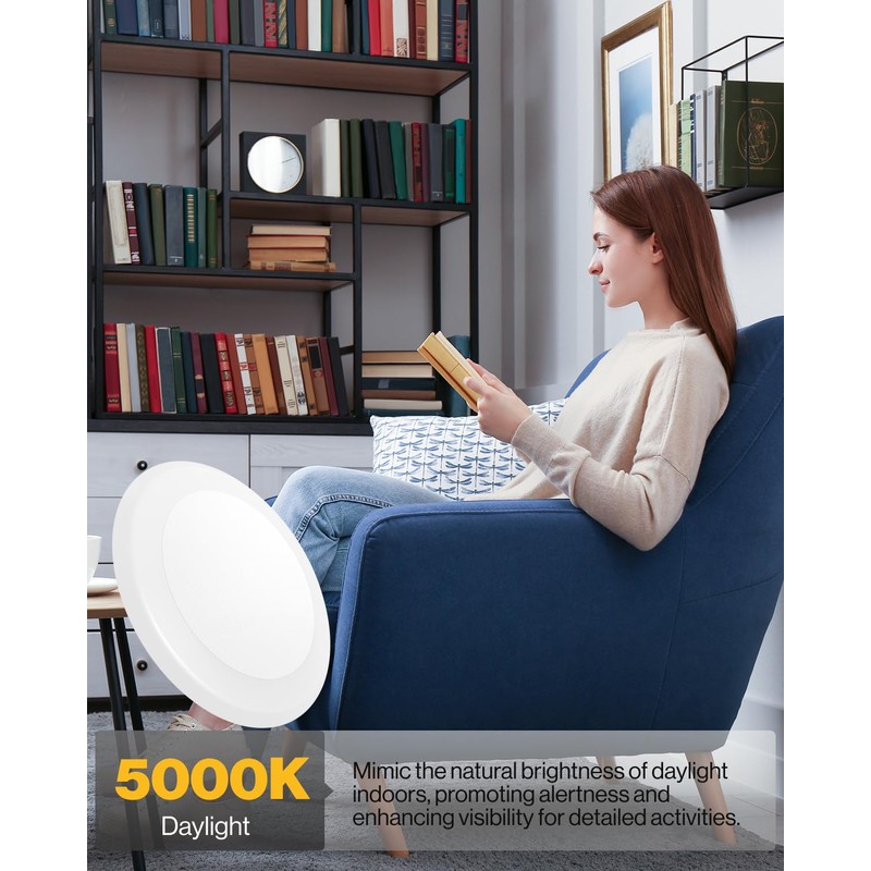 Sunco LED Disc Lights Ceiling 6 Inch, Flush Mount Disk