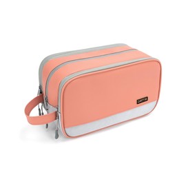 Carttiya Men's Women's Toiletry Bag Large Travel Wash Bag (Pink), pink