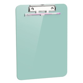 1 Pcs A4 Storage Clipboard,Clip Boards 8.5x11 with Low Profile Clip,Plastic Clipboard with Pen Holder,Cute Hanging Nursing Clipboard for Office Supplies Clipboard,Clip Board for Teacher-Grayish Green