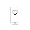 Riedel Fatto A Mano Riesling/Zinfandel Wine Glass, Black