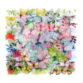 Dragonfly and Butterfly Sample Sticker Set, NogaMoga 160 Pieces Stickers, Colourful Decoration PVC Scrapbooking Stickers for DIY Photo Albums, Diary, Notebook, Envelopes or Greeting Cards