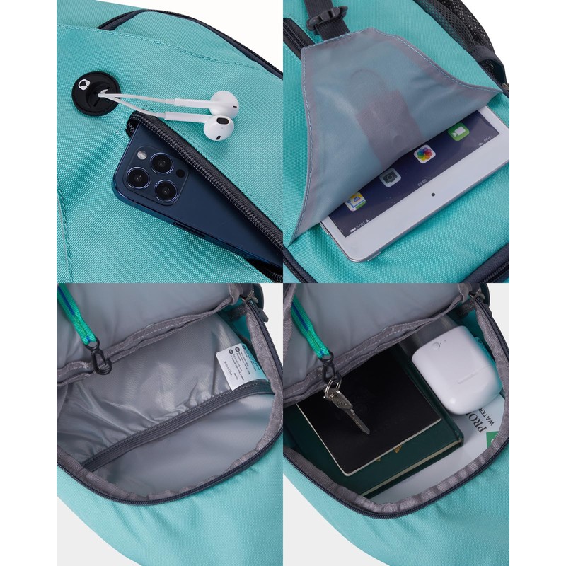 WATERFLY Sling Backpack Sling Bag Shoulder Backpack Shoulder Bag Adjustable