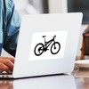 CafePress Black Mountain Bike Bicycle Rectangle Sticker Rectangle Bumper Sticker