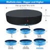 QH.HOME[2025 Upgraded Windproof] 87 inch Kiddie Pool Cover Round, Collapsible