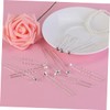 Mikinona 20pcs U Shaped Rhinestone Hairpins Elegant DIY Hair Accessories