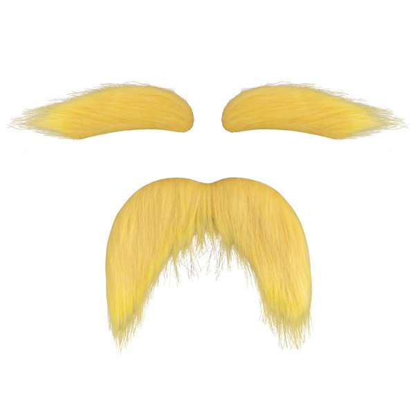 AXEN Fake Mustache and Eyebrows, Self Adhesive Fake Beard Mustaches