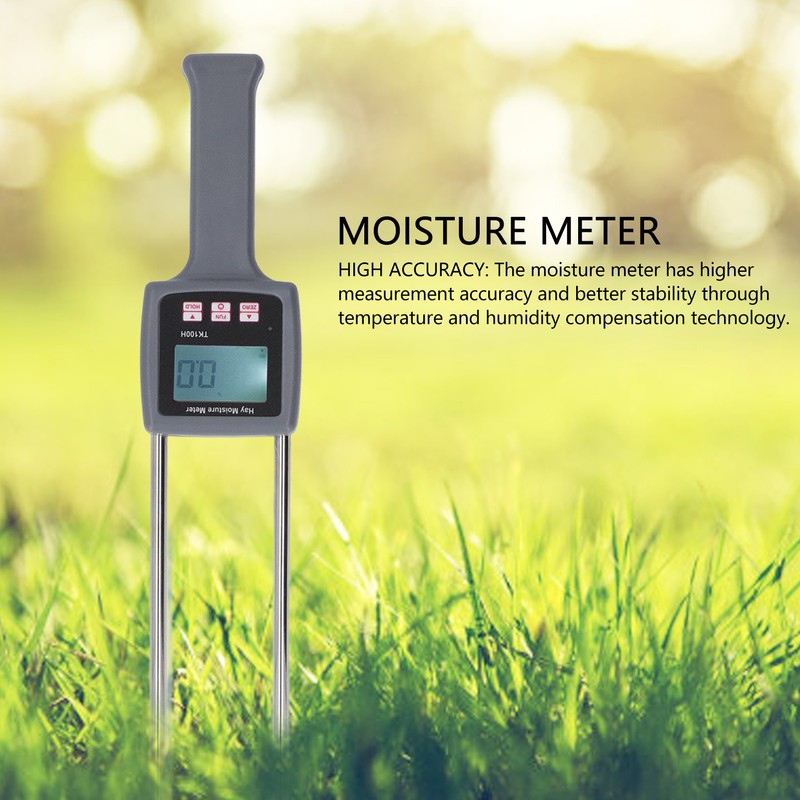 Hay Moisture Meter ABS Housing Digital Display Handheld Multifunctional Portable