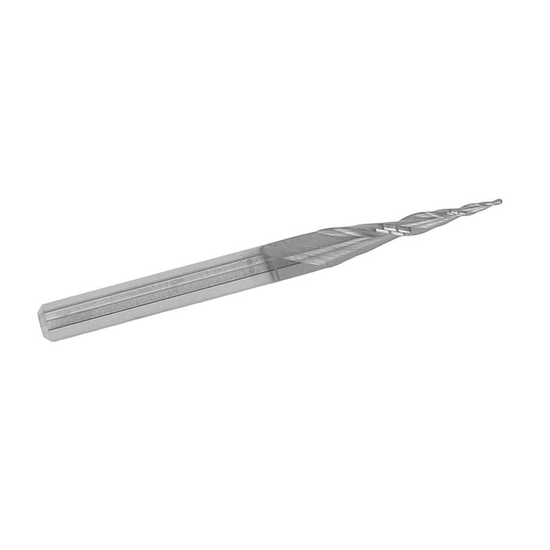 Ball Nose Cutter CNC Spiral Tapered Tungsten Steel Extended End