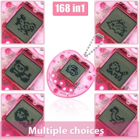 Jerify 36 Pieces Virtual Electronic Digital Pet Toys Retro Handheld Game Nostalgic 90s Toy with Key Chain for Boys Girls
