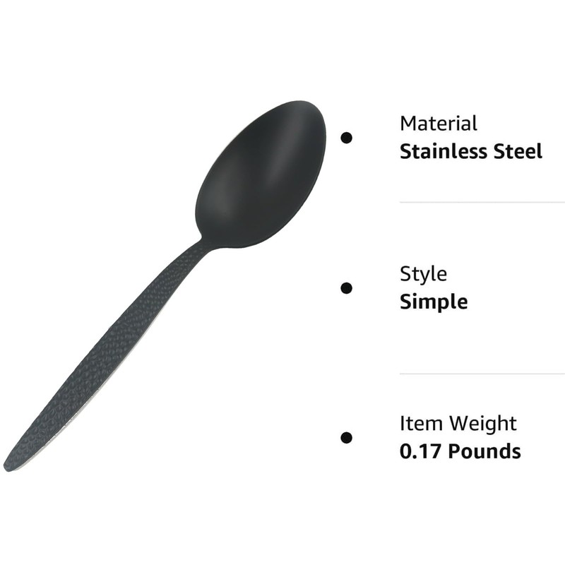 CREATIVECHEF Kunz Spoons, Chef Kunz Cooking Spoons, Stainless Steel Titanium