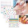 Nagelsticker Kleines Mädchen, 20 Blatt Selbstklebend Nagelaufkleber Nail Art Sticker