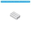 sourcing map 3/16" 5mm Aluminum Crimping Loop Sleeve Double Ferrule