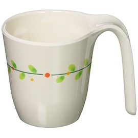Shinano Chemical Industry 971820 Melamine Tableware, Leafy UD Mug, Large