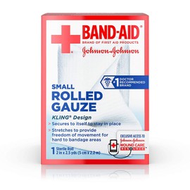 BAND-AID® Brand Flexible Rolled Gauze 2IN x 2.5YDS, PACK OF 3