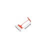 QUARKZMAN Pack of 5000 Standard Tagging Attachments, 0.6 Inch Red