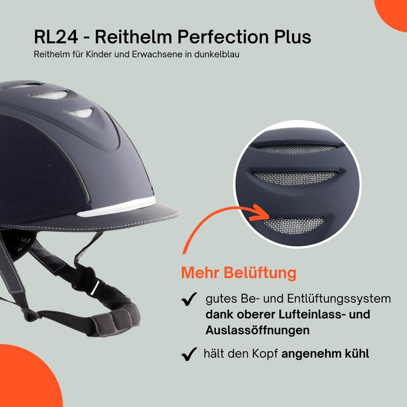 RL24 - Perfection Plus Riding Helmet | Size and Head