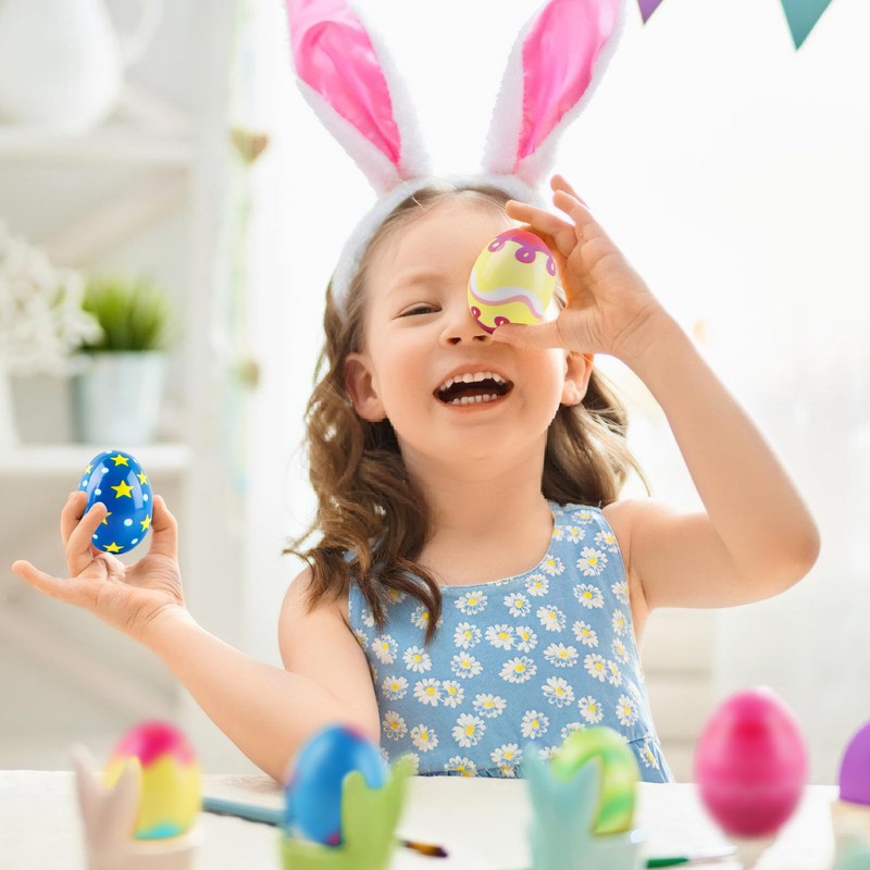 RosyFate Easter Eggs, Pack of 12 Anti-Stress Ball Egg, Squishy