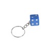 Komonee Blue Dice Key Chain Novelty Keyring Casino Playing Game