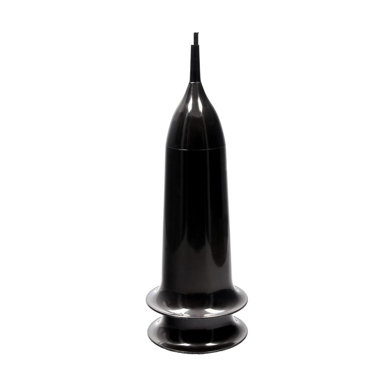 VonBueren Grave Vase with Ground Spike, Pack of 2, Black,