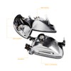[4Pcs-Set] Headlights Assembly+Corner Lamps Compatible with Ford Explorer 95-01,Chrome Housing/Amber