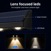 XmnSoly Solar Lights Outdoor Waterproof LED Convex Lens 3000K Warm